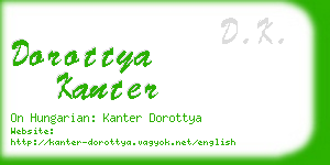 dorottya kanter business card